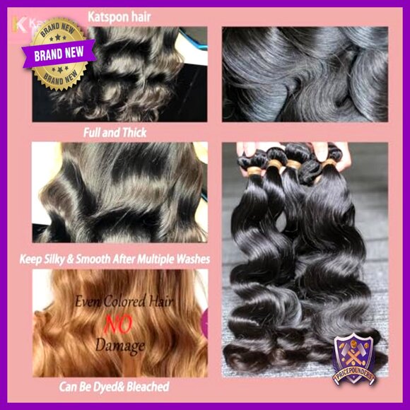 4 Bundles 12A Brazilian Virgin Hair Extensions 20-26 Inch Body Wave main image 6